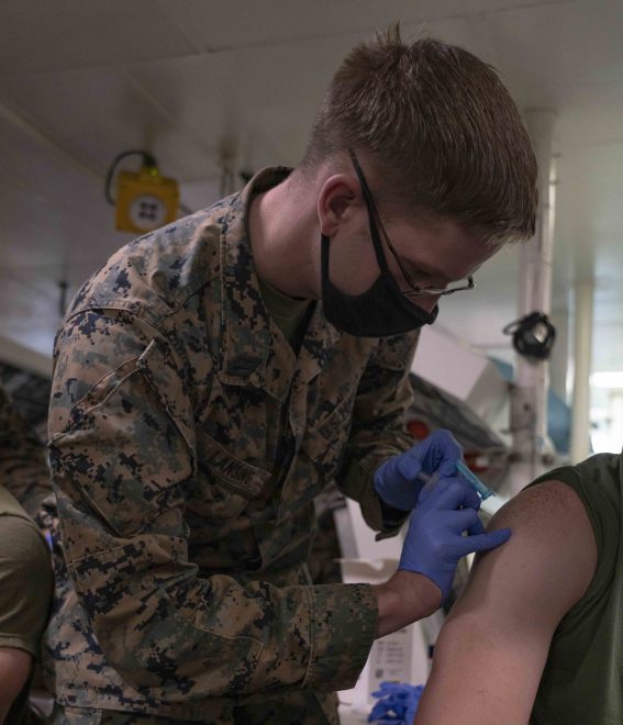 Navy Surgeon General Expects Little Resistance to COVID-19 Vaccine Requirement from Sailors, Marines