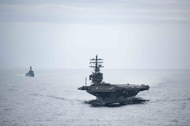 Iwo Jima Amphibious Ready Group in Middle East, Reagan Carrier Strike ...