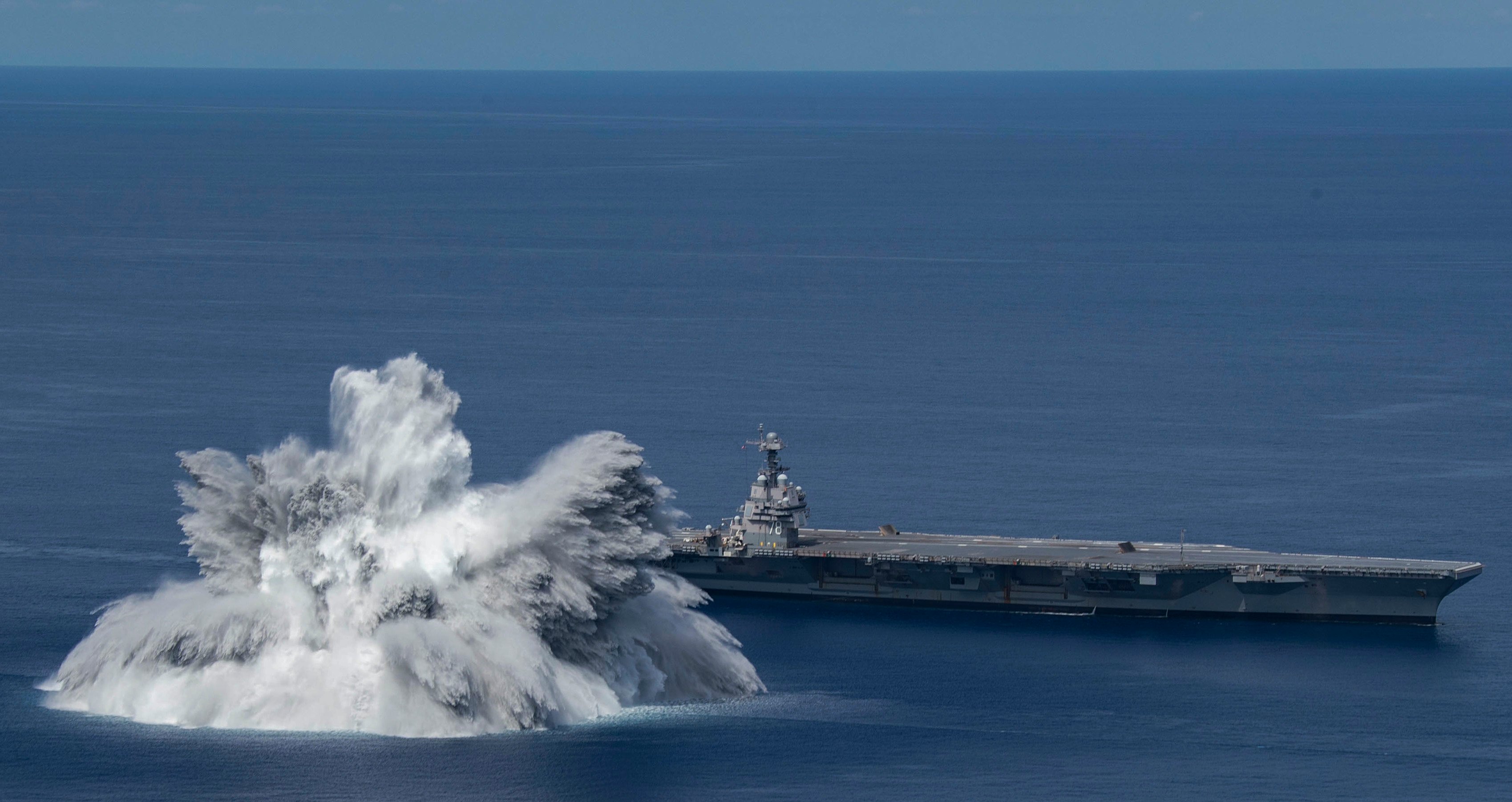 Video: Explosive Uss Gerald R. Ford Shock Trial Registered As 3.9 Magnitude  Earthquake - Usni News