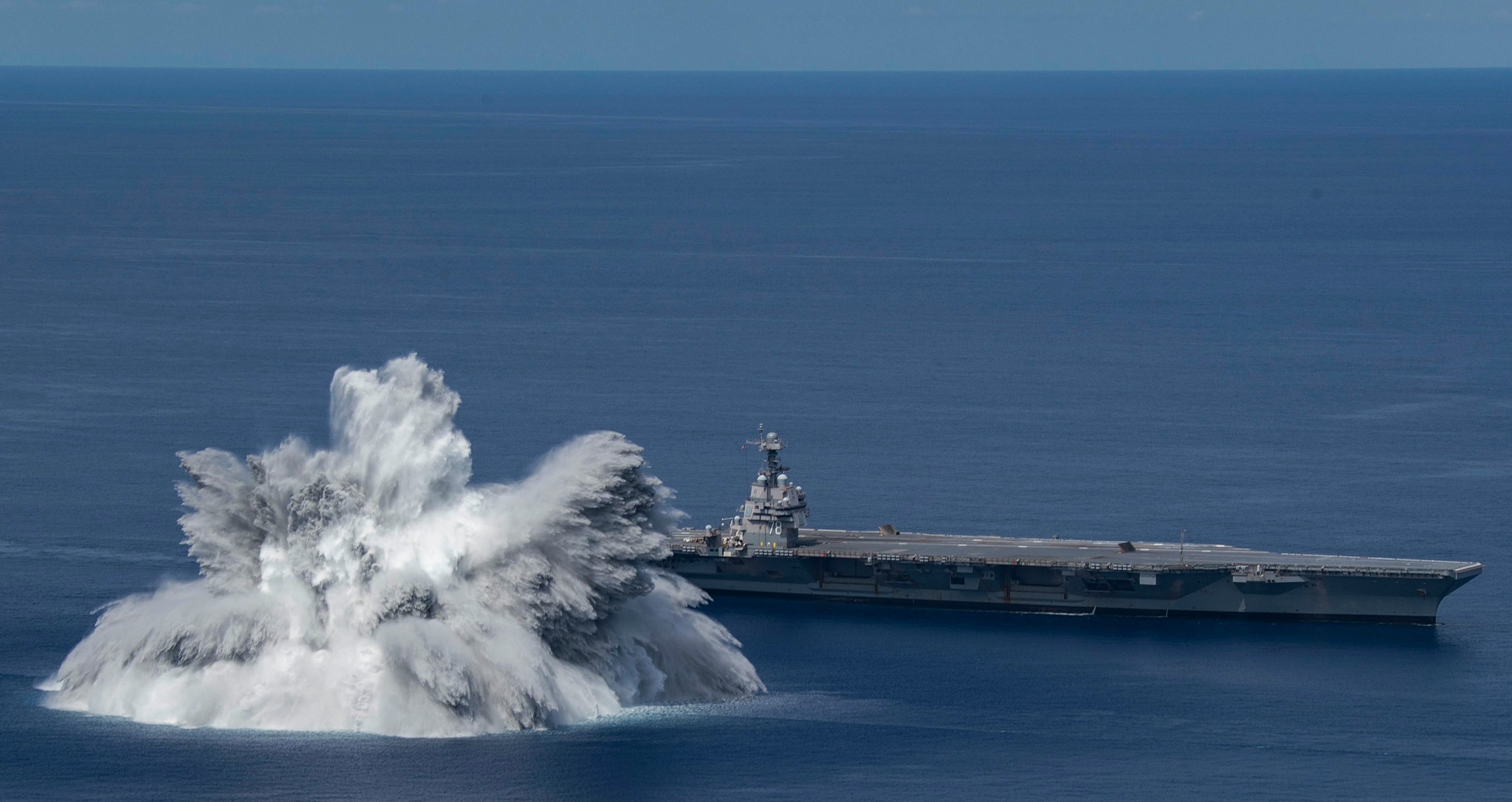 VIDEO: Explosive USS Gerald R. Ford Shock Trial Registered as 3.9