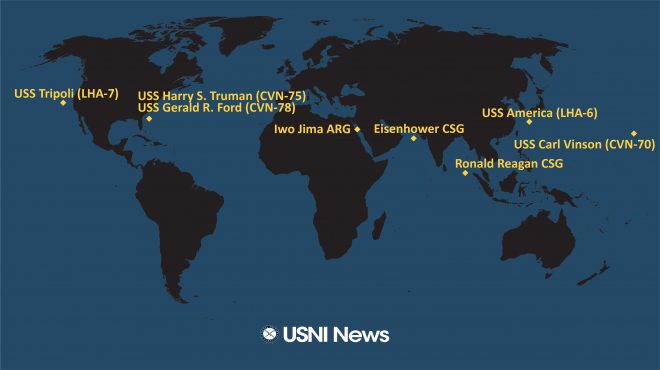 USNI News Fleet and Marine Tracker: June 21, 2021