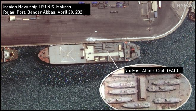 UPDATED: Iranian Warship Thought to be Headed to Venezuela Left Port with 7 High-Speed Missile Boats Aboard