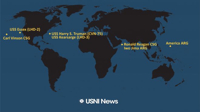 USNI News Fleet and Marine Tracker: Aug 16, 2021