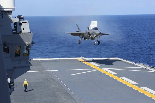 VIDEO: Japan’s Largest Warship Launches U.S. Marine F-35s; First Fighters to Fly from Japanese Ship Since WWII