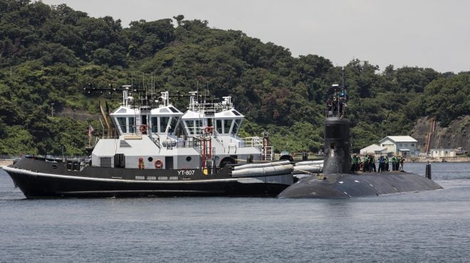 USS Connecticut Underway off Guam After Undergoing Repairs