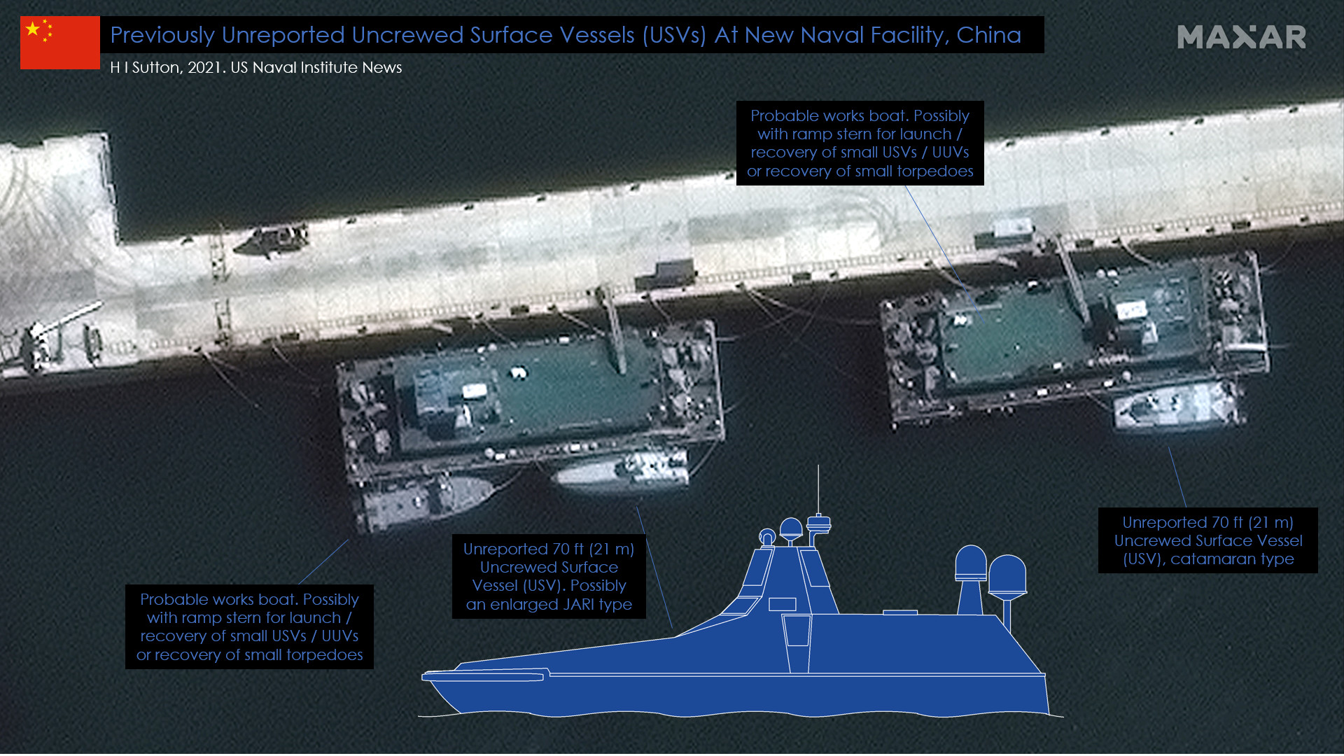 fuerza - Fuerzas armadas de la República Popular China - Página 15 China-Navy-New-Base-Unreported-USVs