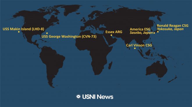 USNI News Fleet and Marine Tracker: Nov. 1, 2021