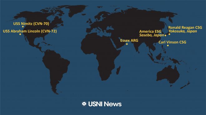 USNI News Fleet and Marine Tracker: Nov. 8, 2021