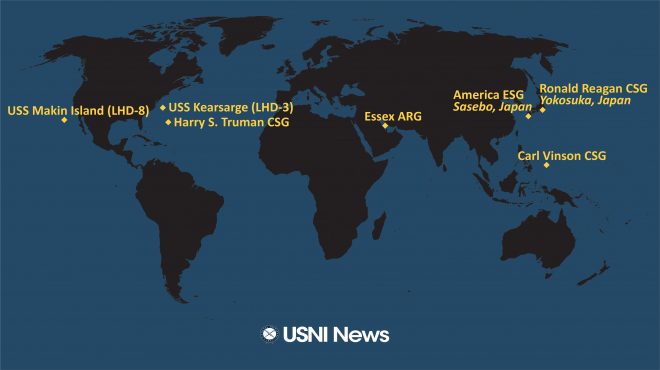 USNI News Fleet and Marine Tracker: Dec. 6, 2021