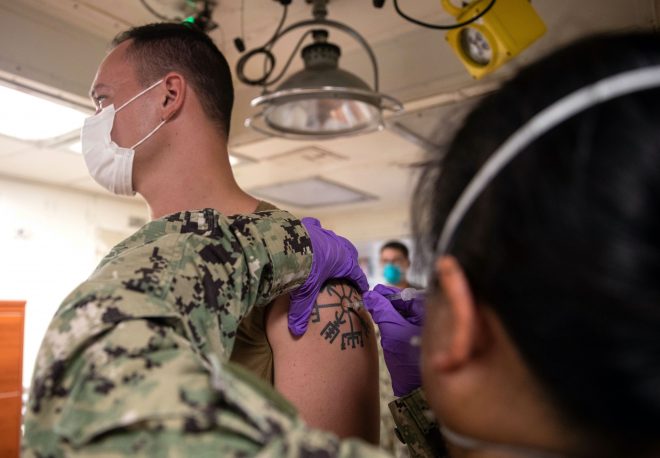 Navy: More than 8000 Active and Reserve Sailors Are Unvaccinated Against COVID-19