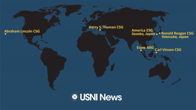 USNI News Fleet and Marine Tracker: Jan. 10, 2022
