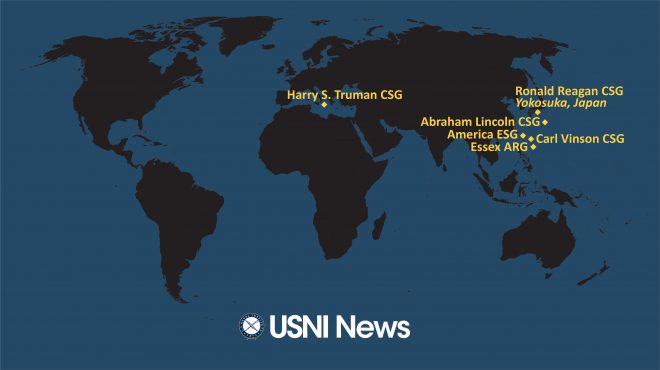 USNI News Fleet and Marine Tracker: Jan. 18, 2022
