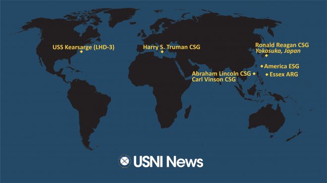 USNI News Fleet and Marine Tracker: Jan. 24, 2022