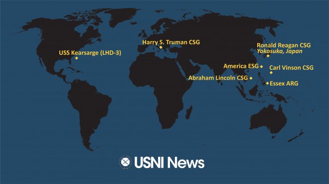 USNI News Fleet and Marine Tracker: Jan. 31, 2022