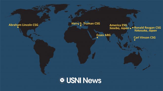 USNI News Fleet and Marine Tracker: Jan. 3, 2022