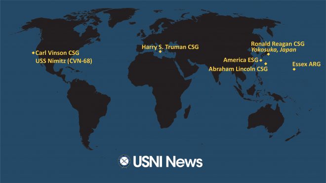 USNI News Fleet and Marine Tracker: Feb. 14, 2022