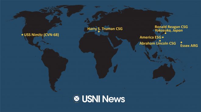 USNI News Fleet and Marine Tracker: Feb. 24, 2022