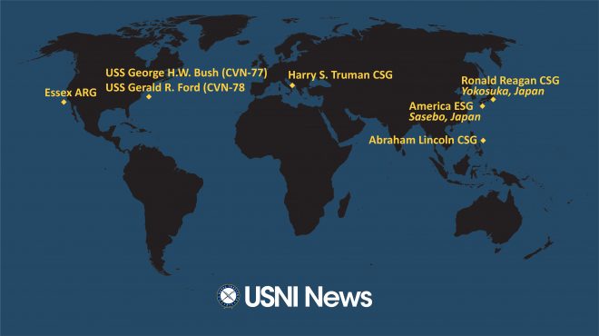 USNI News Fleet and Marine Tracker: Feb. 28, 2022