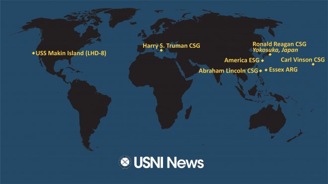 USNI News Fleet and Marine Tracker: Feb. 7, 2022