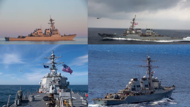4 East Coast Destroyers Deploy to Europe Joining U.S. Naval Buildup