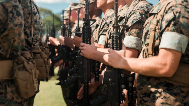 Marines Stand Up First Marine Littoral Regiment