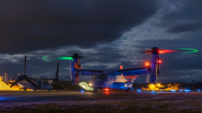Navy, Marine Corps Will Continue to Fly MV-22s Ospreys After Air Force Grounds Fleet