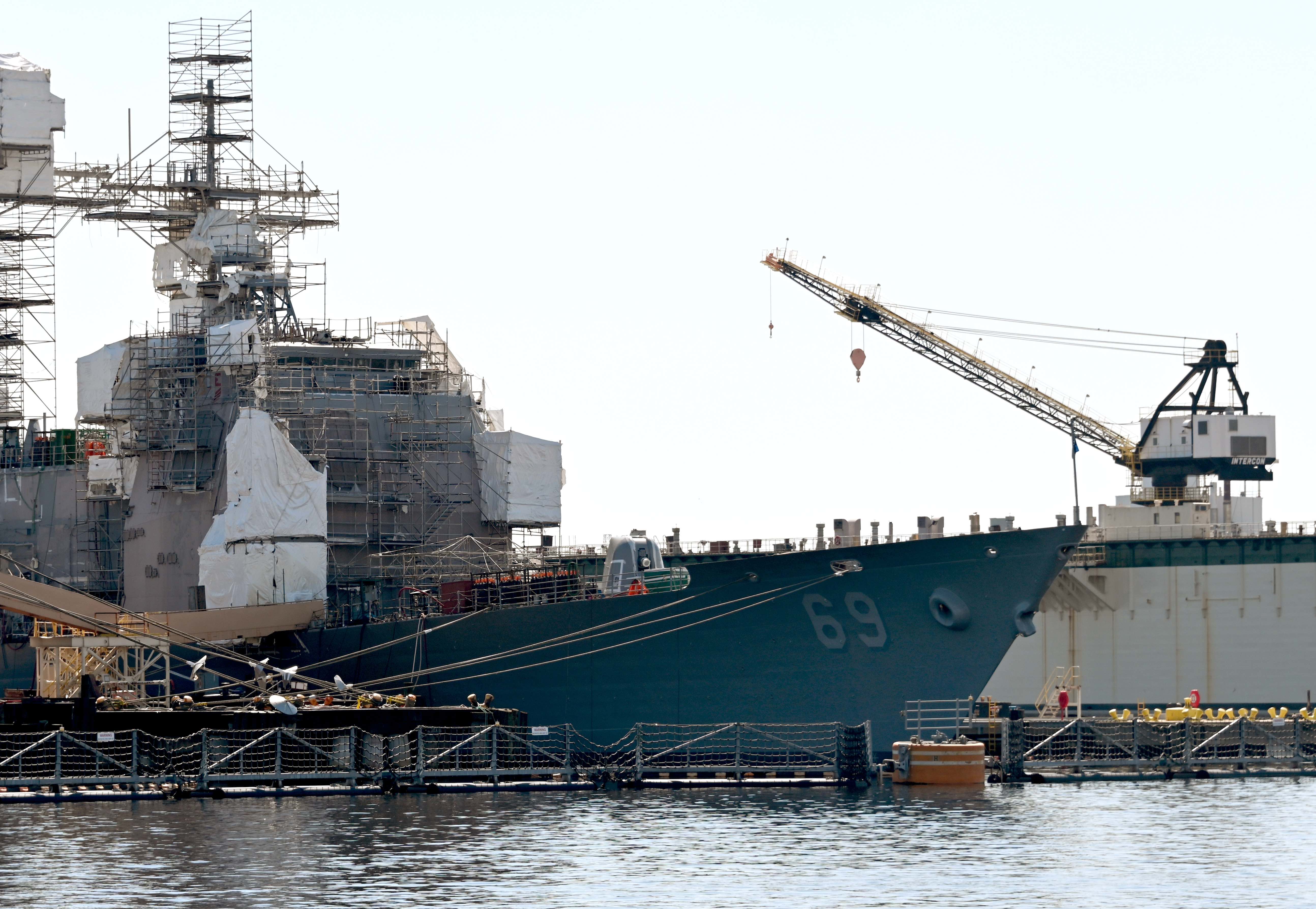 Cruiser USS Vicksburg Nearly Finished with Modernization Program