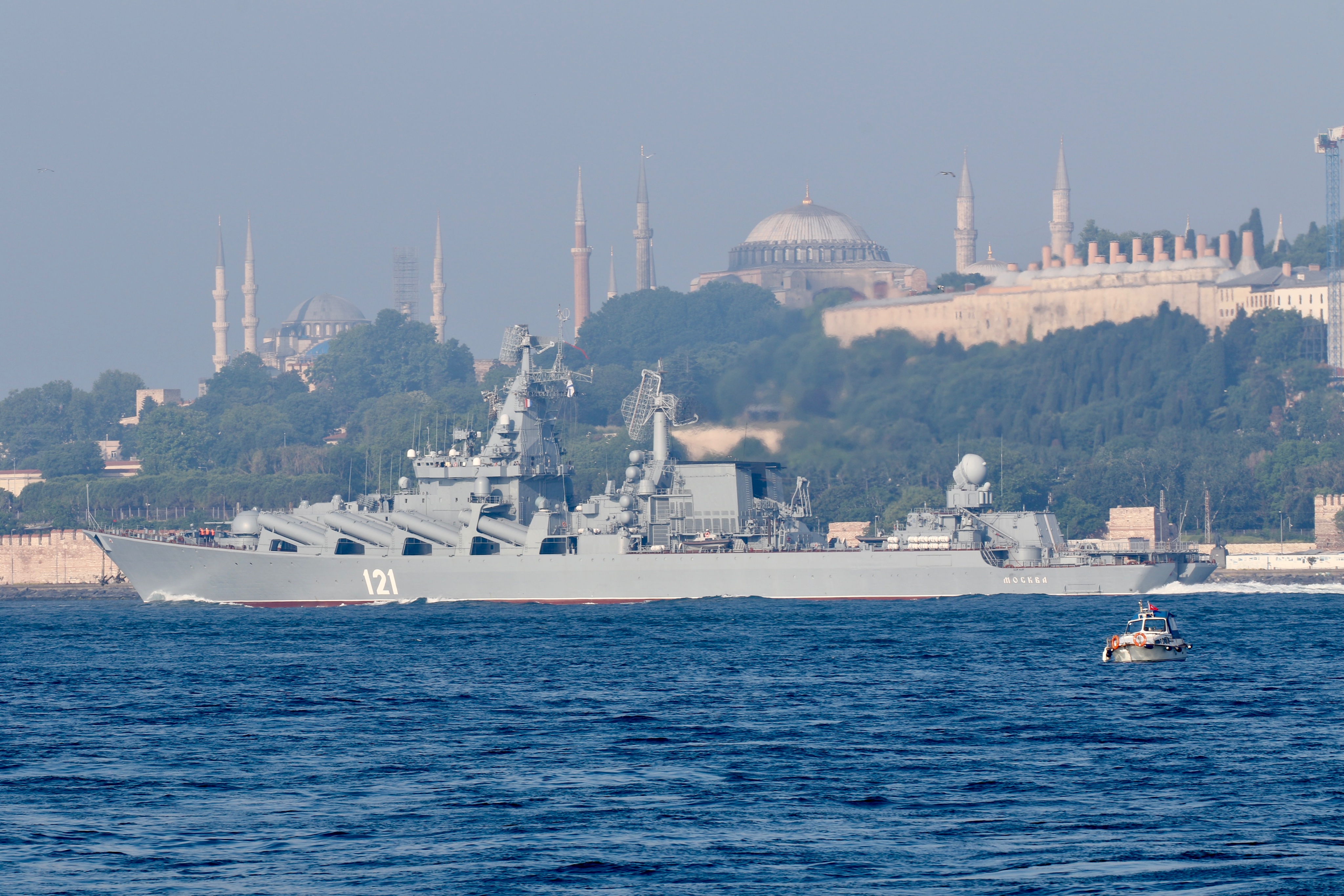 Sister Ship of Sunken Russian Cruiser Moskva Departs Mediterranean