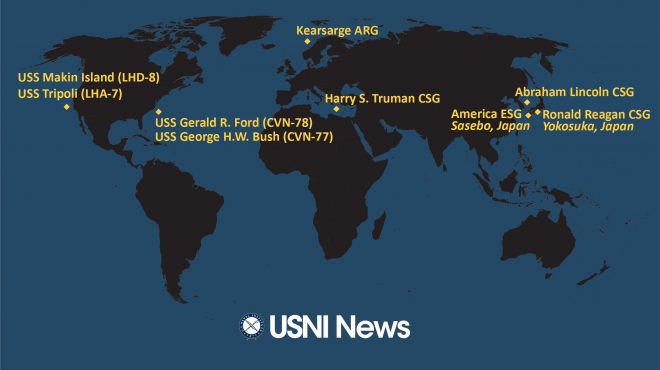 USNI News Fleet and Marine Tracker: April 18, 2022