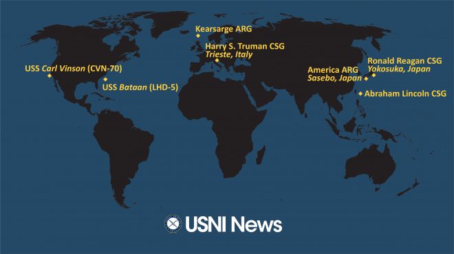 USNI News Fleet and Marine Tracker: April 25, 2022