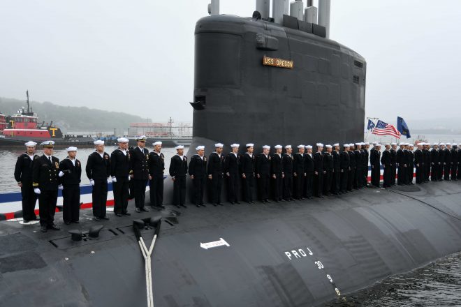 VIDEO: Attack Submarine USS Oregon Commissions in Connecticut