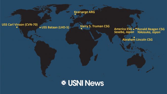 USNI News Fleet and Marine Tracker: May 2, 2022
