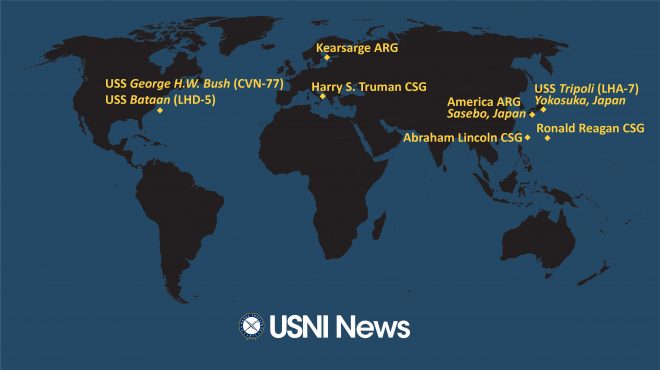 USNI News Fleet and Marine Tracker: June 2, 2022
