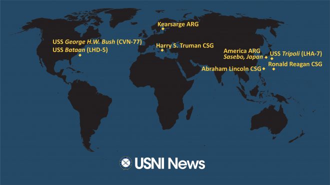USNI News Fleet and Marine Tracker: June 6, 2022