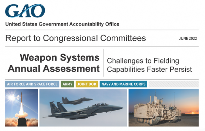 GAO's 2022 Weapons Systems Annual Assessment