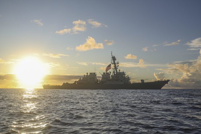 USS Benfold Transits Taiwan Strait Following South China Sea Freedom of Navigation Ops