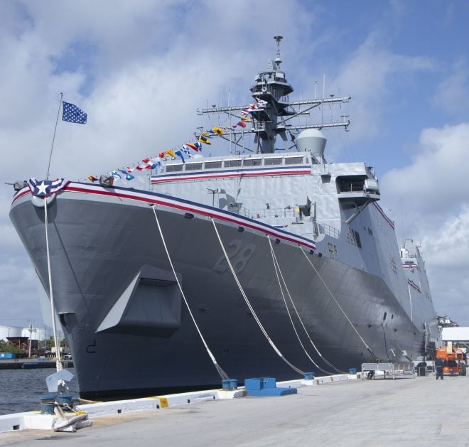 VIDEO: Navy Commissions Amphibious Warship USS Fort Lauderdale