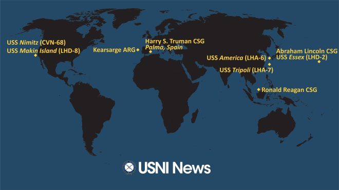 USNI News Fleet and Marine Tracker: July 18, 2022