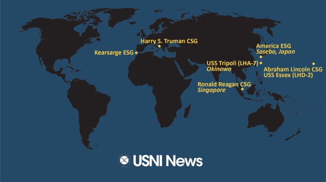USNI News Fleet and Marine Tracker: July 25, 2022