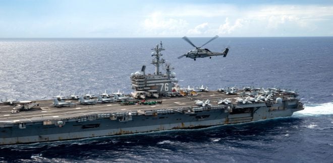 U.S. Carrier Reagan to Visit Busan, Drill with South Korean Navy as Tensions with North Korea Increase