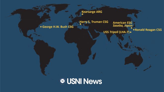 USNI News Fleet and Marine Tracker: Aug. 15, 2022