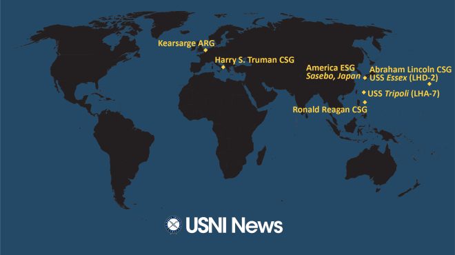 UPDATED: USNI News Fleet and Marine Tracker: Aug. 1, 2022