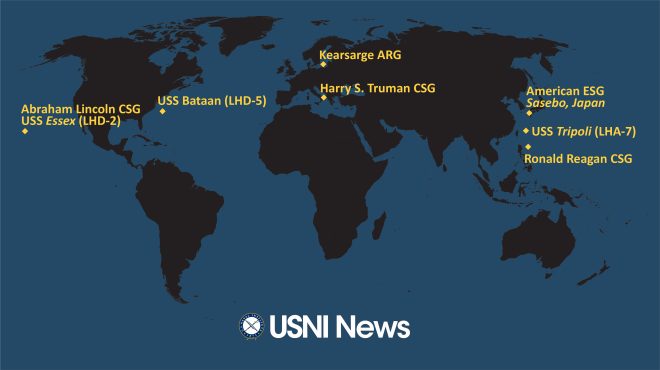 USNI News Fleet and Marine Tracker: Aug. 8, 2022