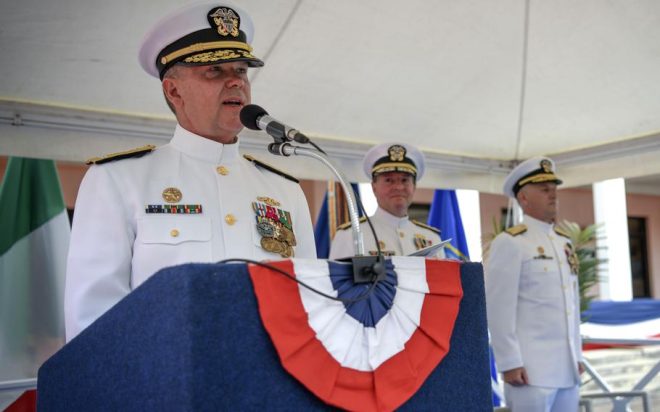 Vice Adm. Thomas Ishee Assumes U.S. 6th Fleet Command