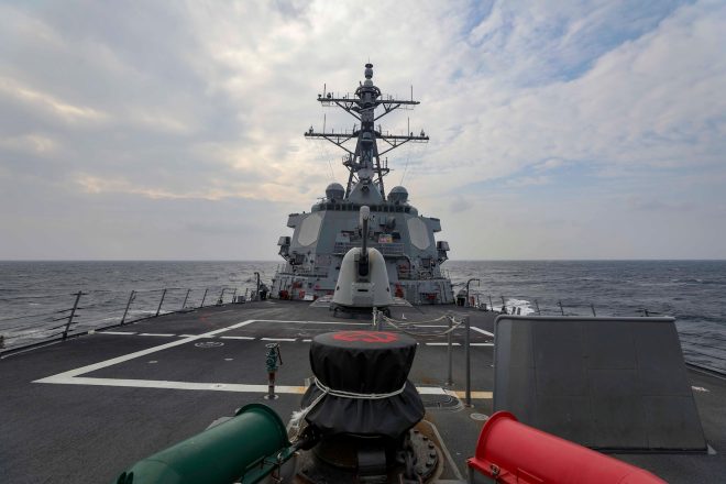 USS Higgins Joins Canadian Warship to Transit Taiwan Strait
