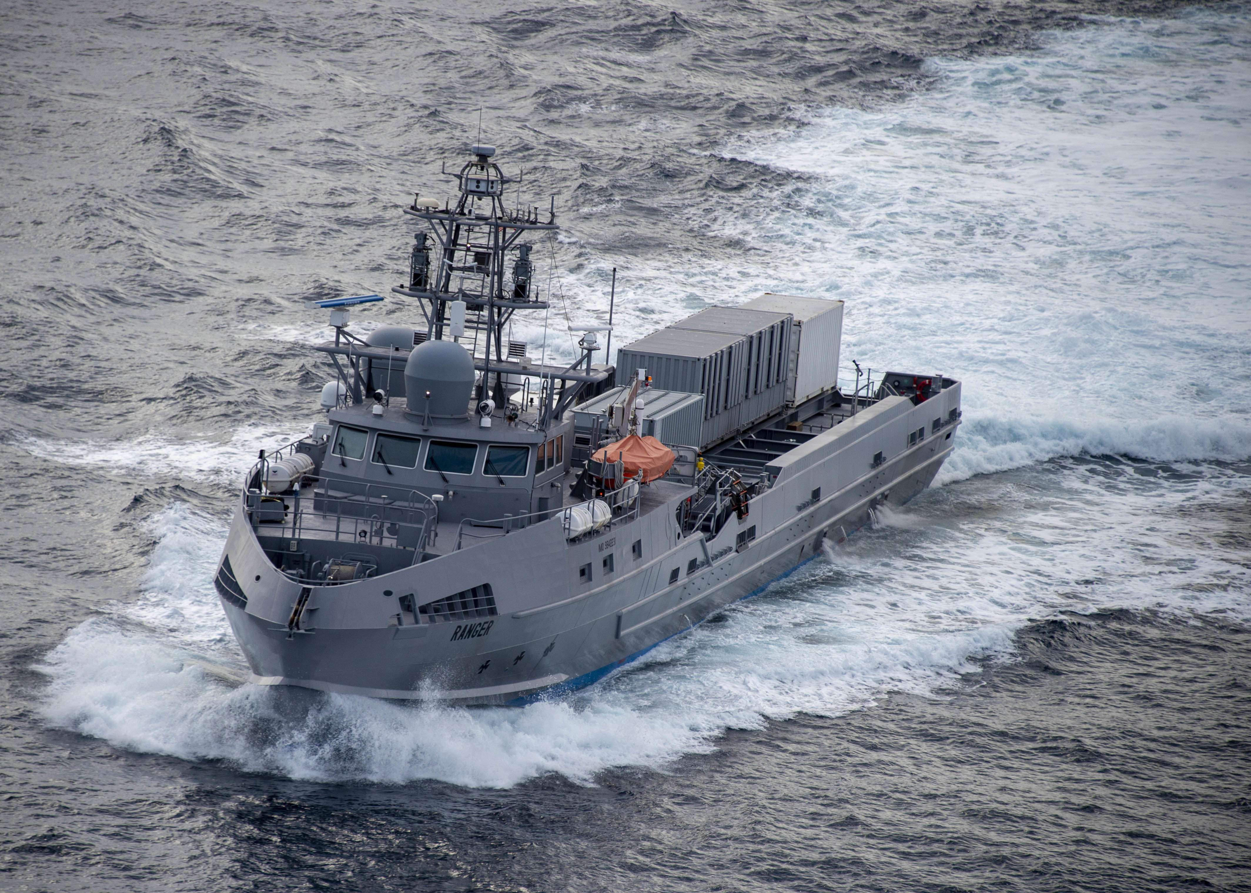 Canadian Surface Combatant model at the Sea Air Space 2023 expo