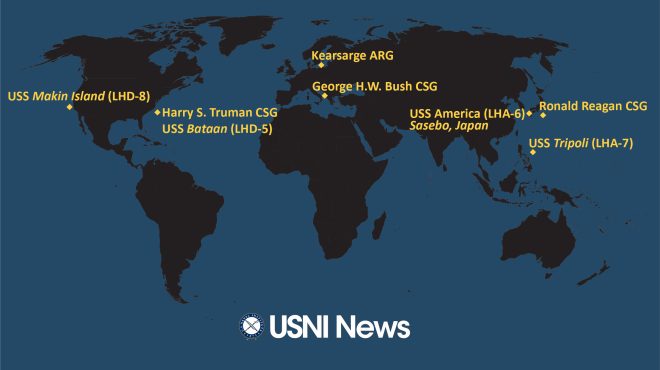USNI News Fleet and Marine Tracker: Sept. 12, 2022