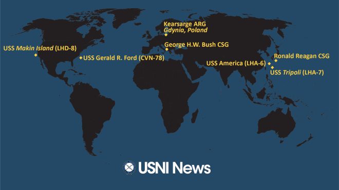 USNI News Fleet and Marine Tracker: Sept. 19, 2022