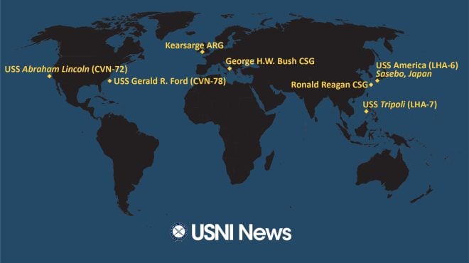 USNI News Fleet and Marine Tracker: Sept. 26, 2022