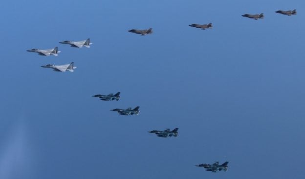 U.S. Marine F-35Bs, Japanese Fighters Fly Show Of Force Mission ...